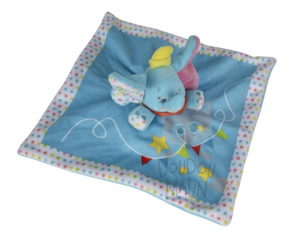  baby comforter dumbo blue yellow star 